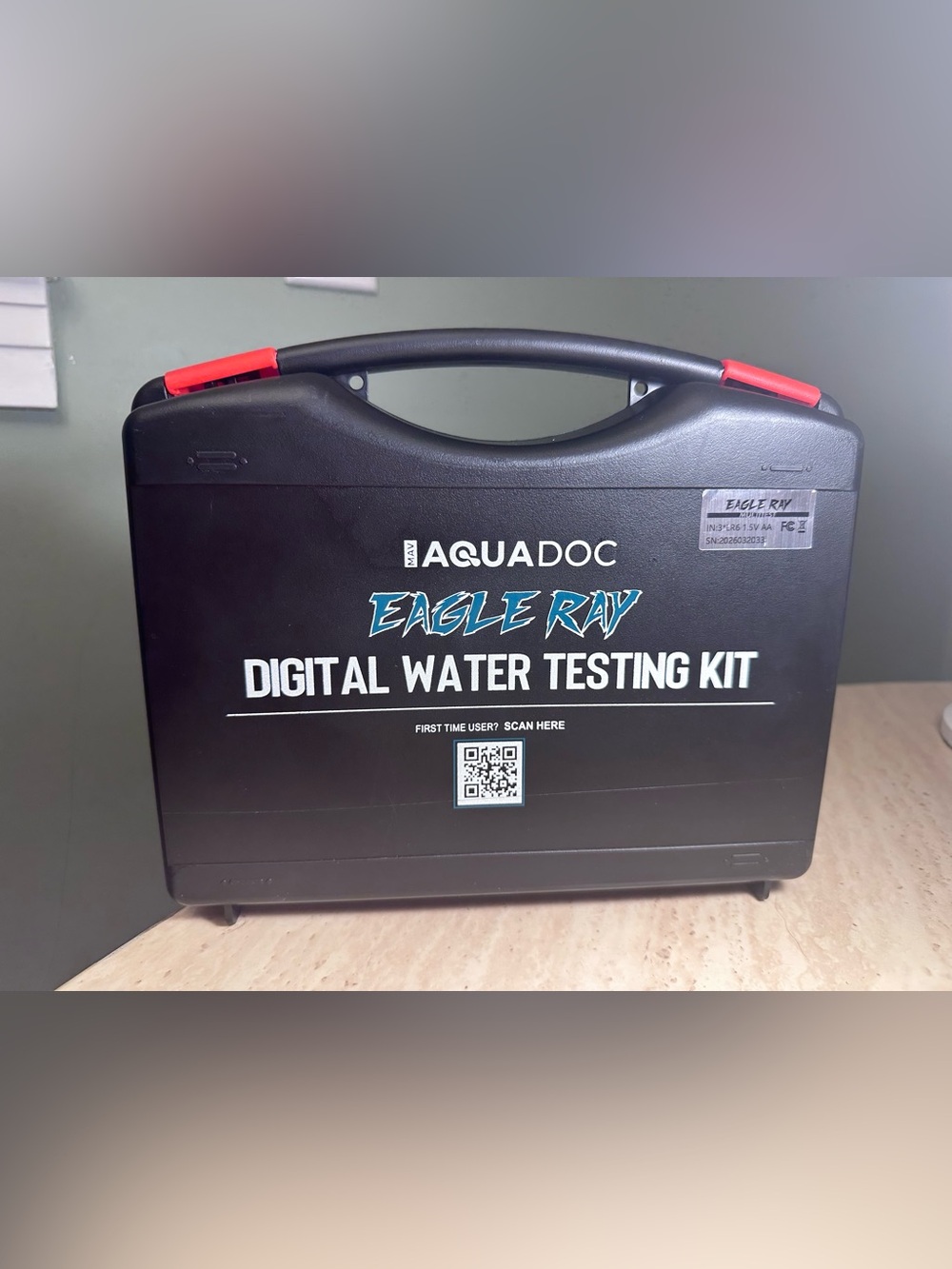 AquaDoc Eagle Ray Digital Water Testing Kit Pool Spa Tester 27 Strips Tested